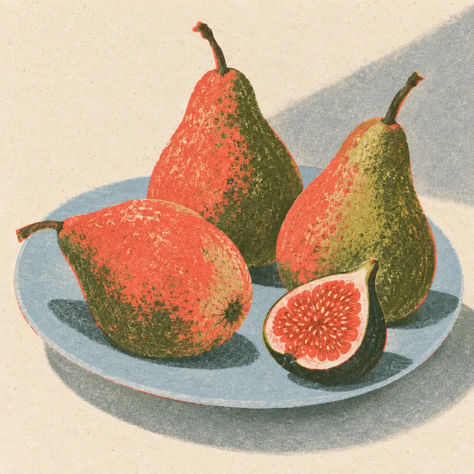 Try grainy color overlaps and the charm of imperfect print.